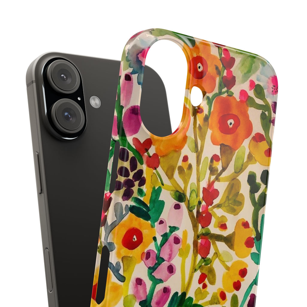 Vibrant Hand-Painted Wildflower Design Case