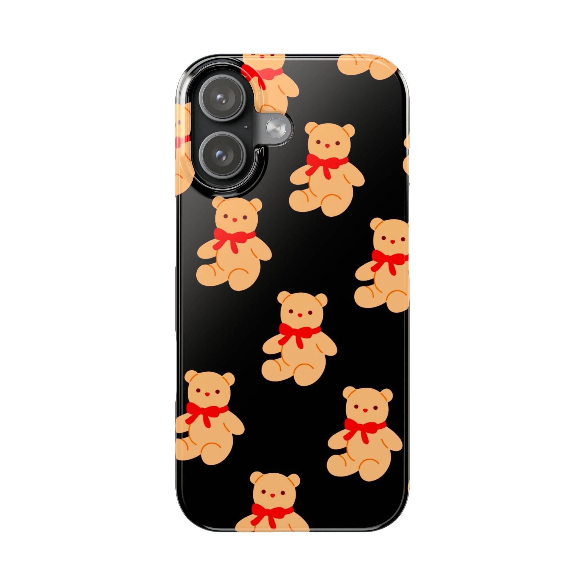 Teddy Bear on Black Case