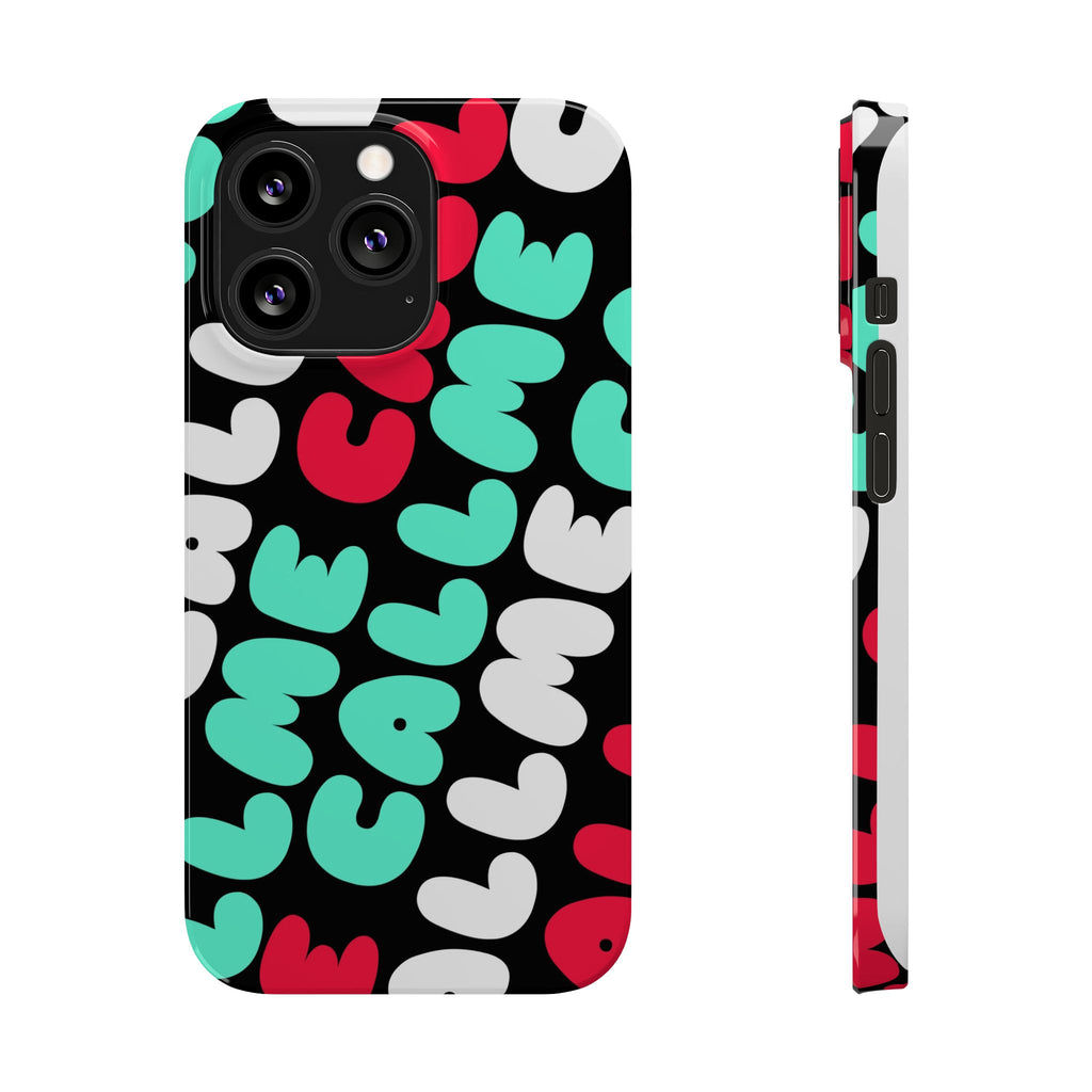 Call Me Turquoise mixed Bold Bubble Text