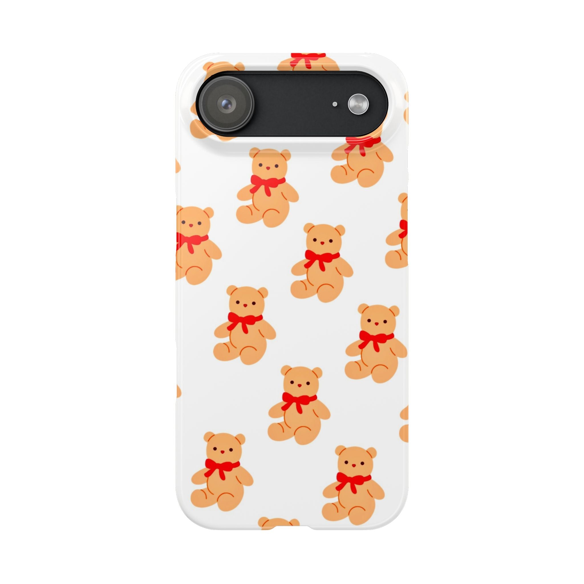Teddy Bear on White Case