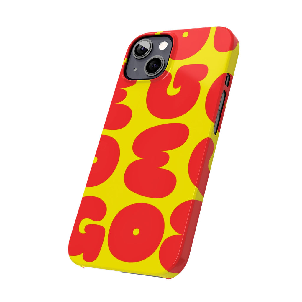 OMG Bubble Pattern, Bold Red & Yellow
