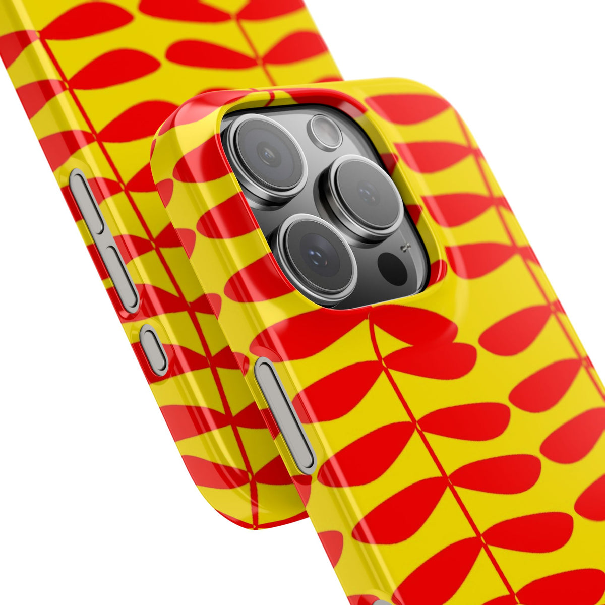 Red Leaf on Yellow Case