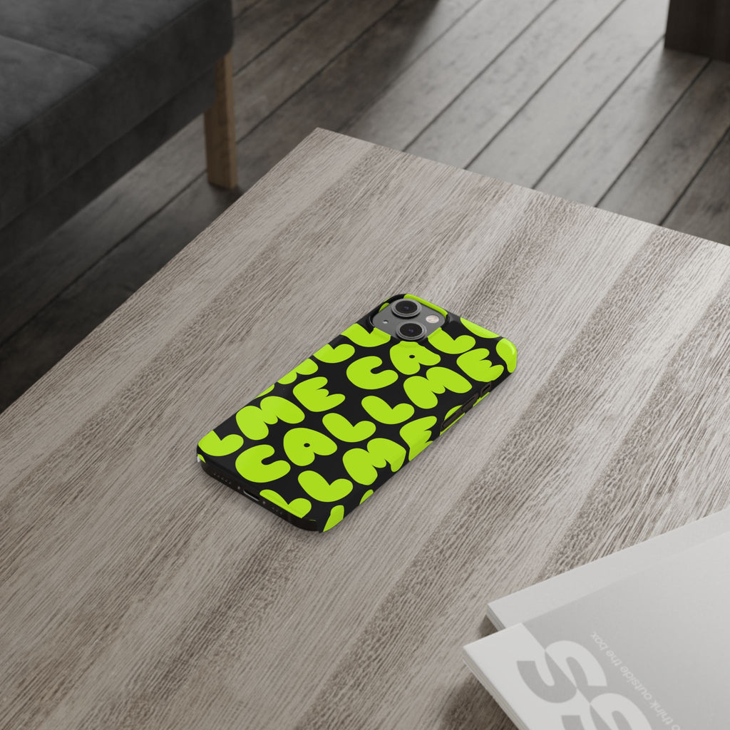 Call Me Neon Green Case