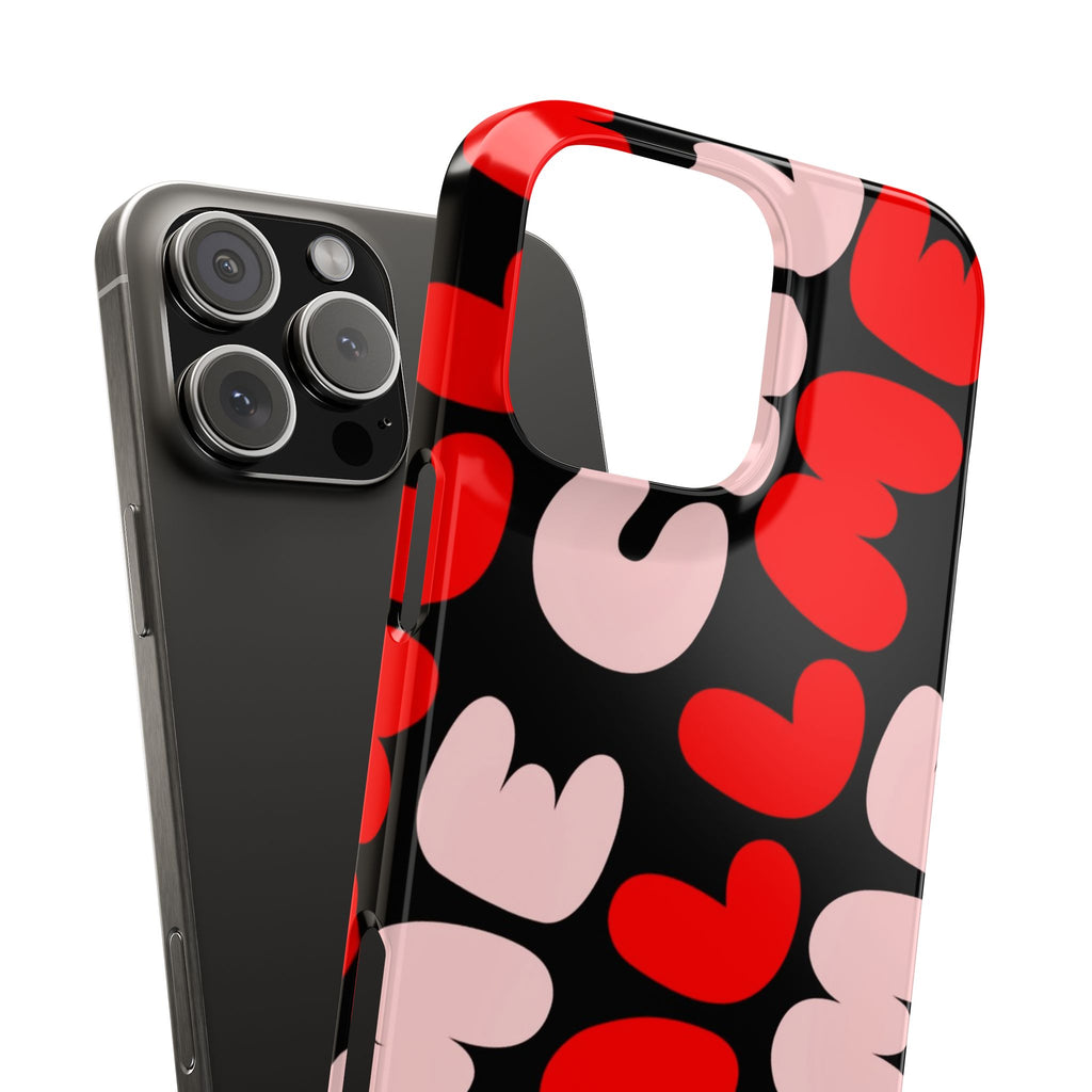 Call Me Pink and Red Phone Case
