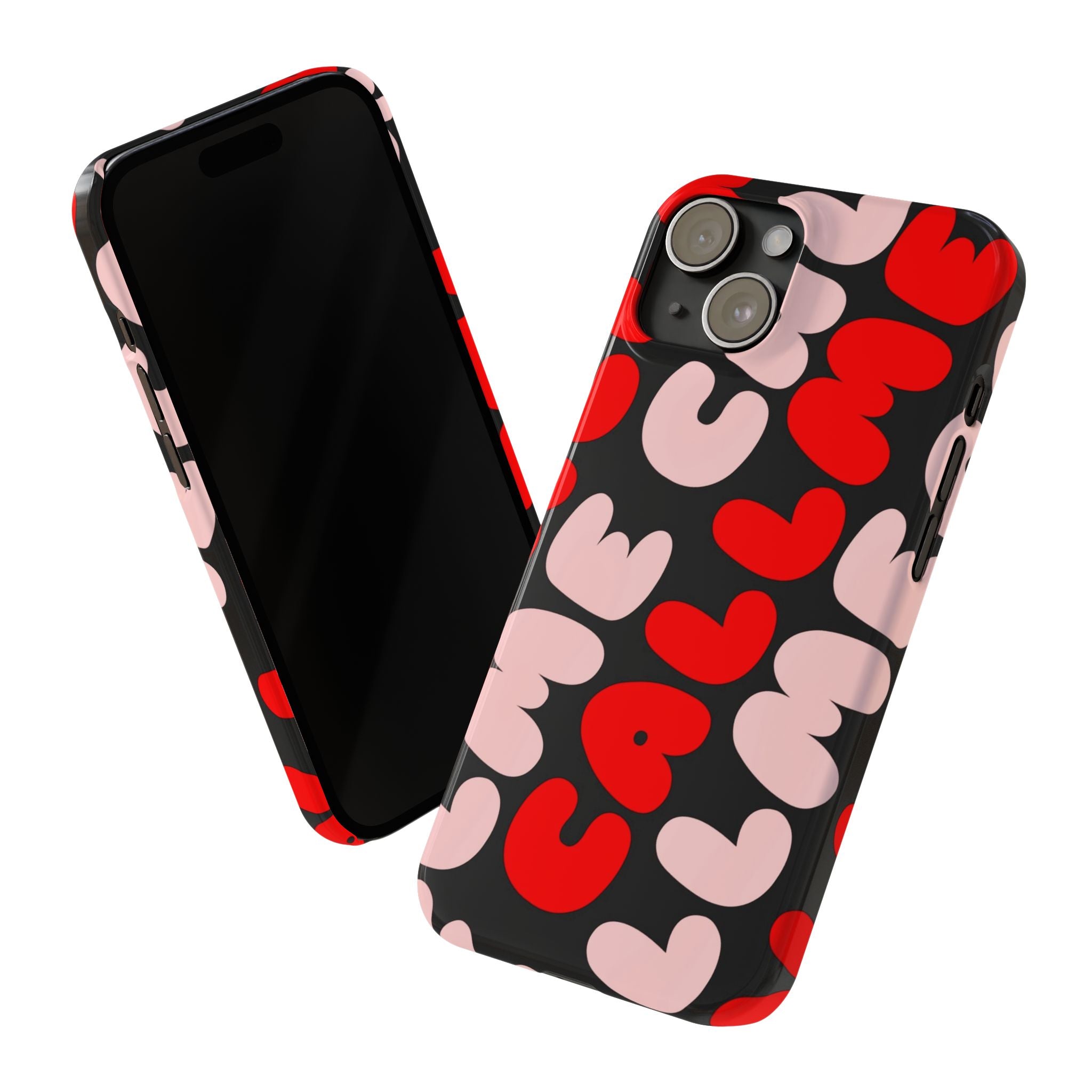 Call Me Pink and Red Phone Case