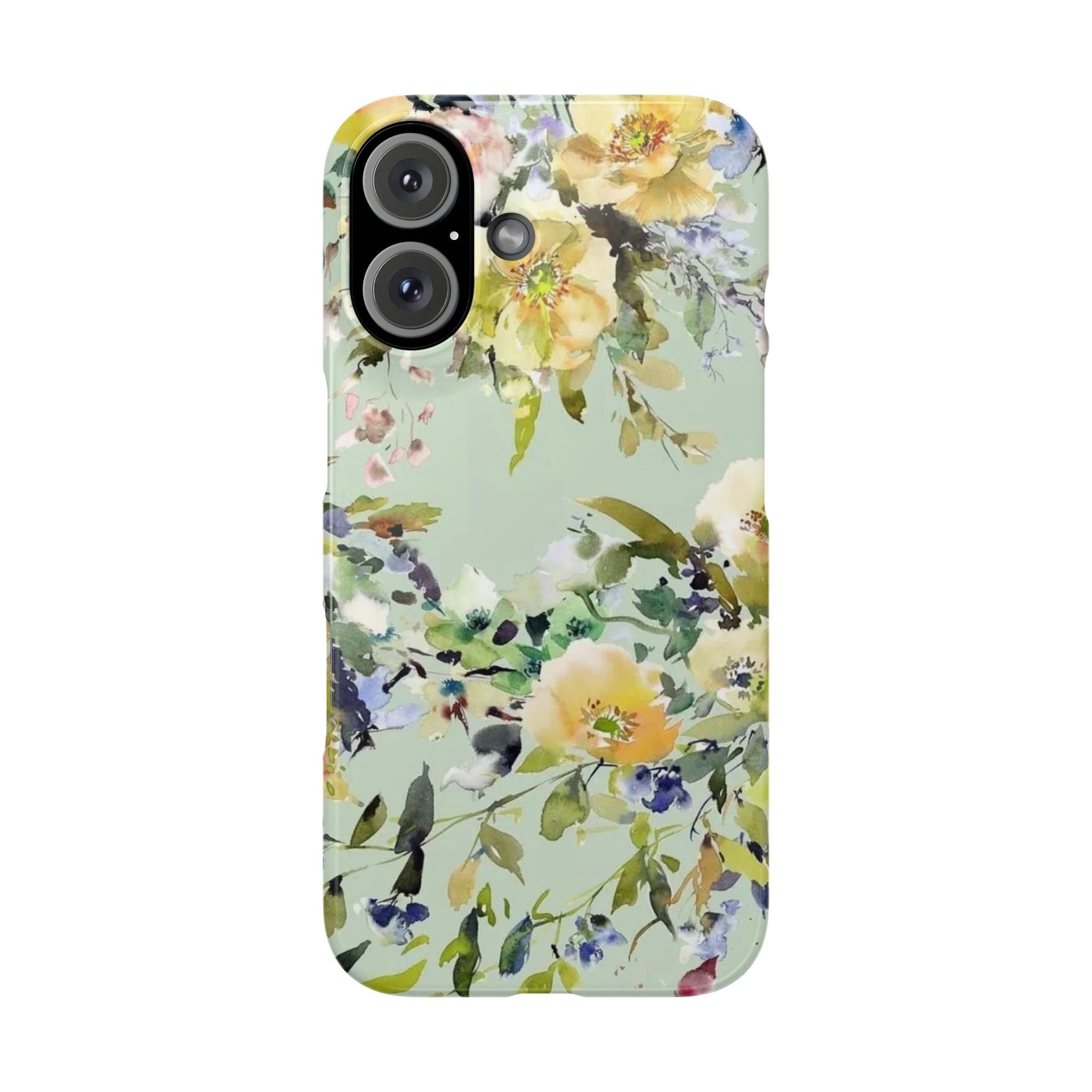 Floral Watercolor Garden Floral Slim Case