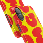 OMG Bubble Pattern, Bold Red & Yellow