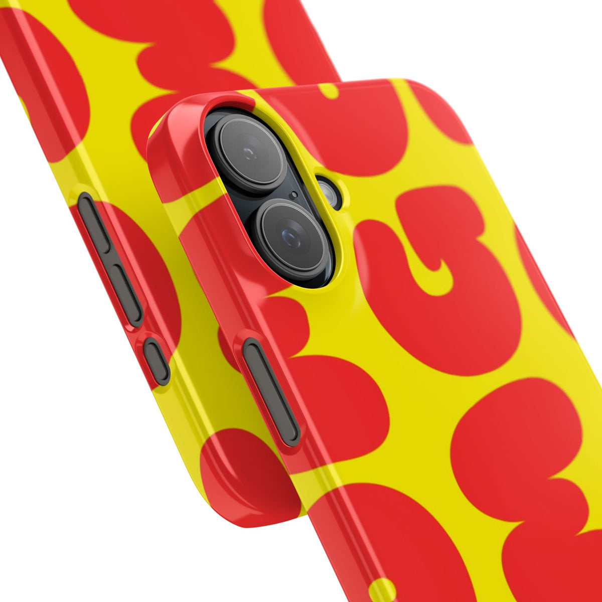 OMG Bubble Pattern, Bold Red & Yellow