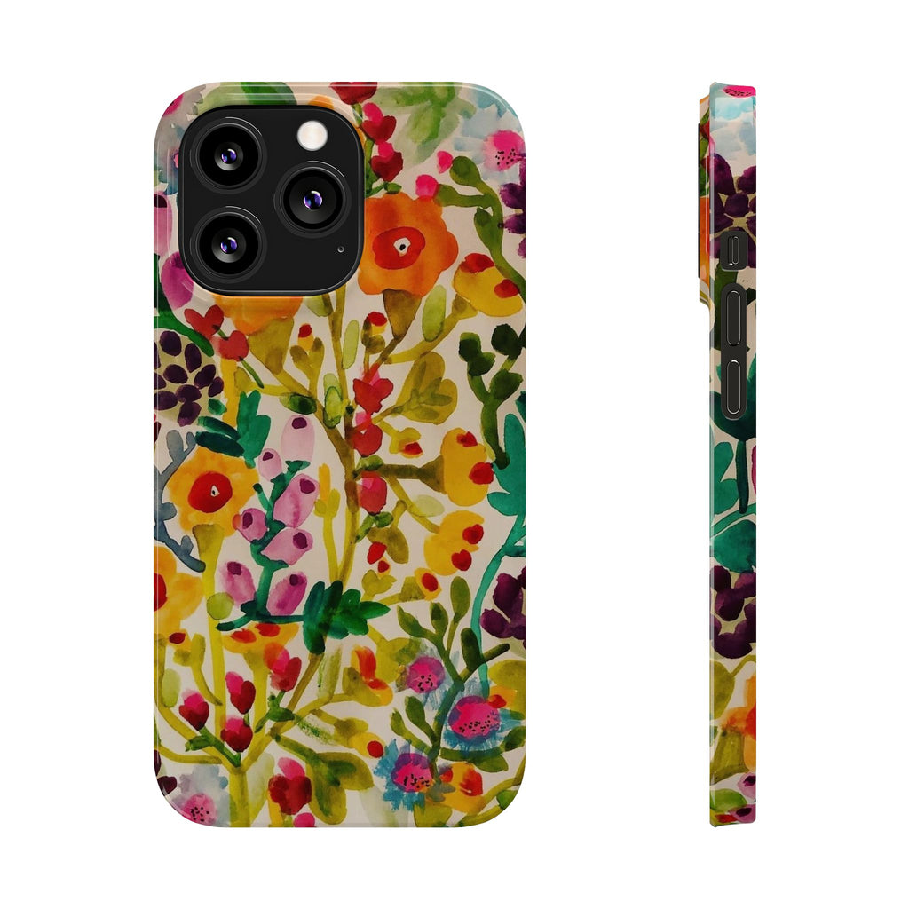 Vibrant Hand-Painted Wildflower Design Case