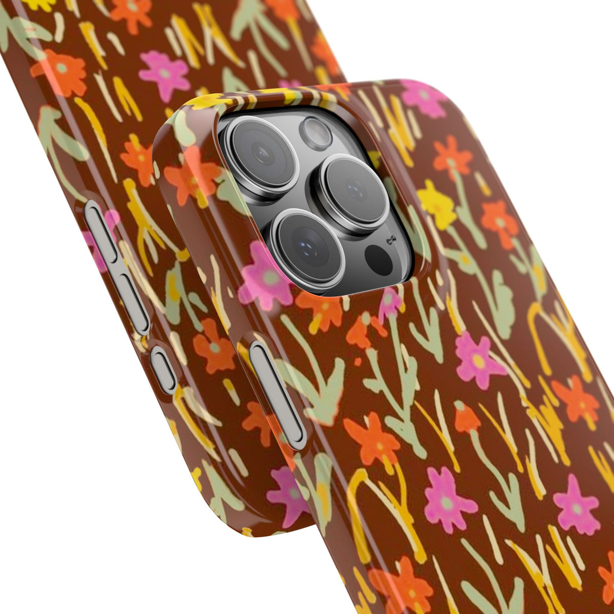 Brown Retro Floral Case