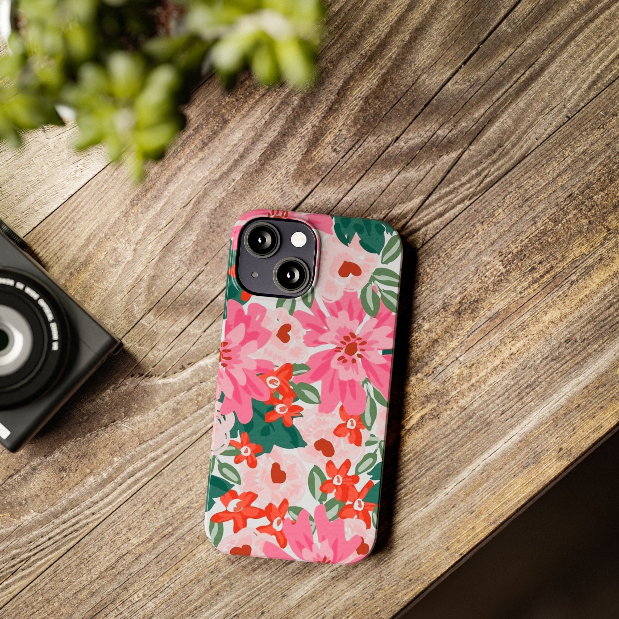 Pink Watercolor Garden Case