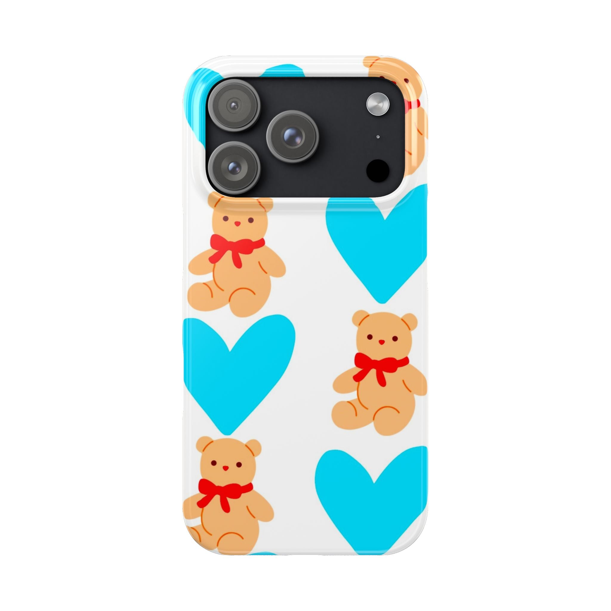 Teddy Bear Hearts on White Case