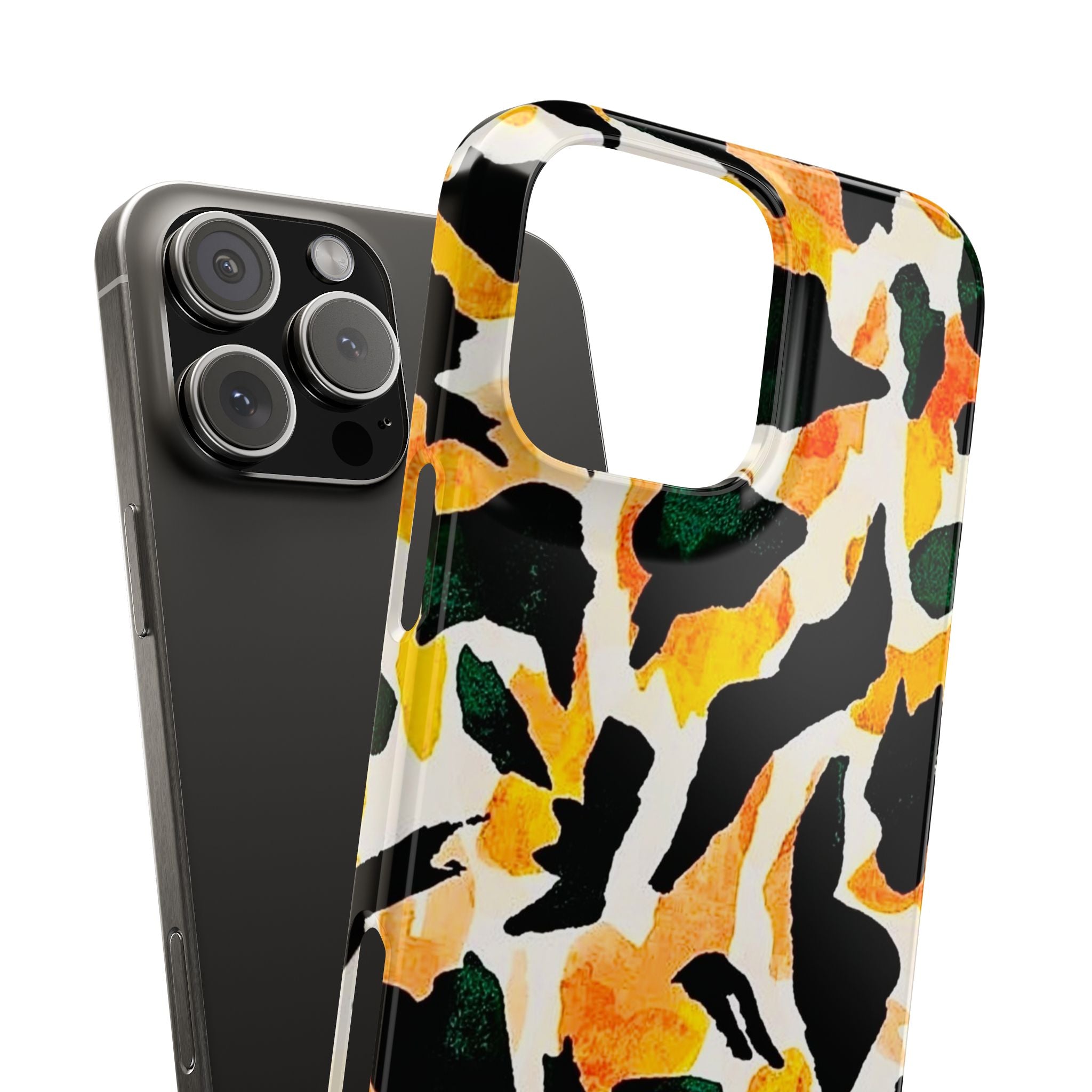 Yellow Green Abstract Case