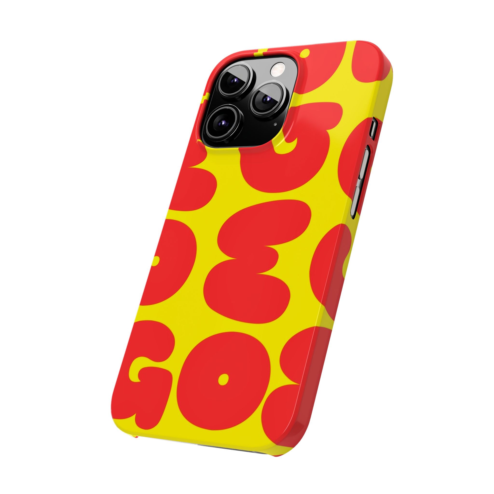 OMG Bubble Pattern, Bold Red & Yellow