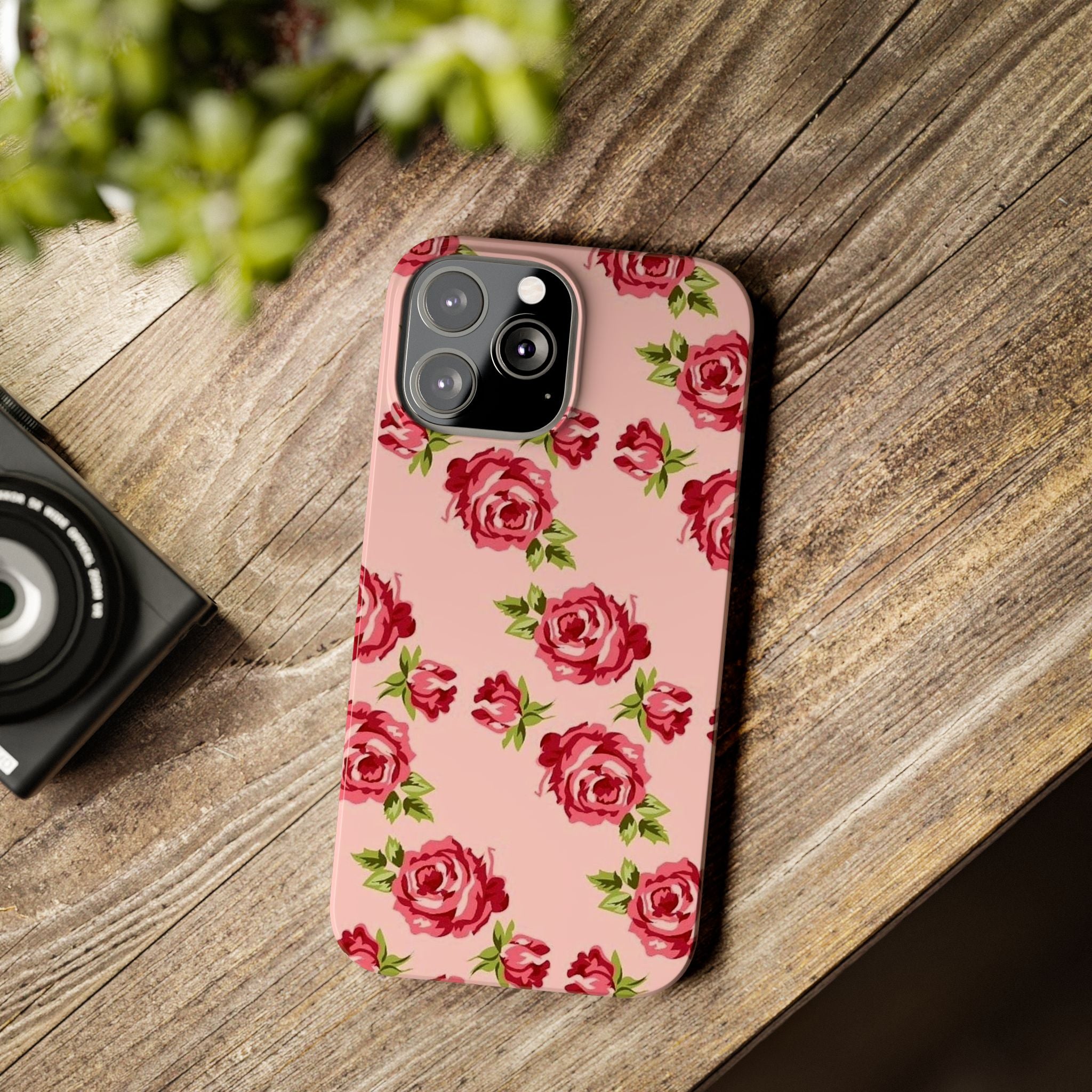 Pink Rose on a Pink Case