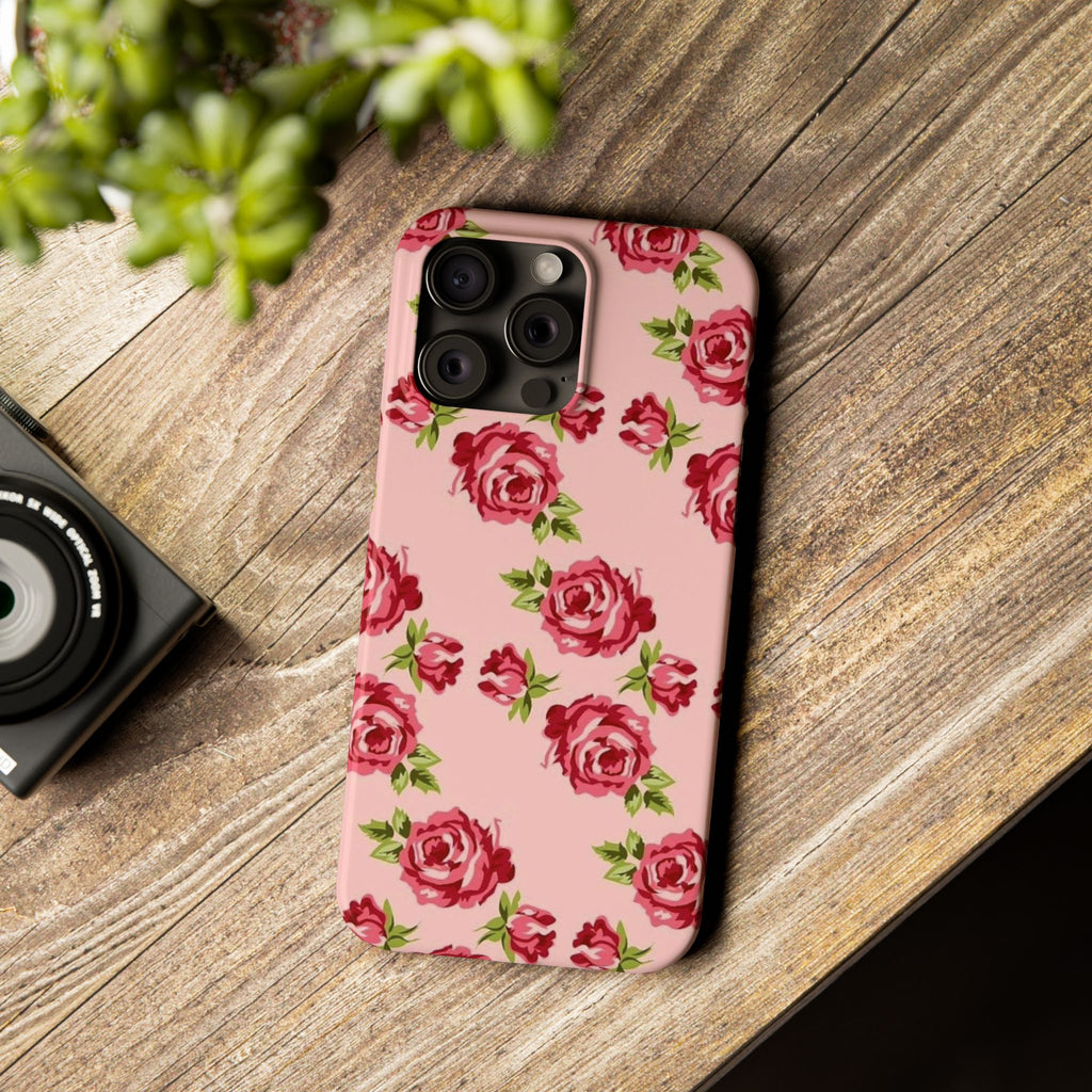 Pink Rose on a Pink Case