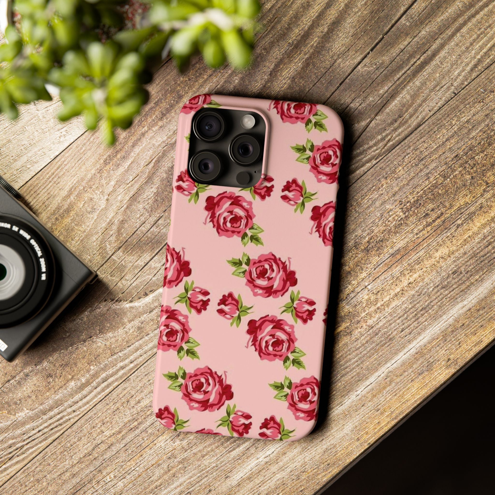 Pink Rose on a Pink Case