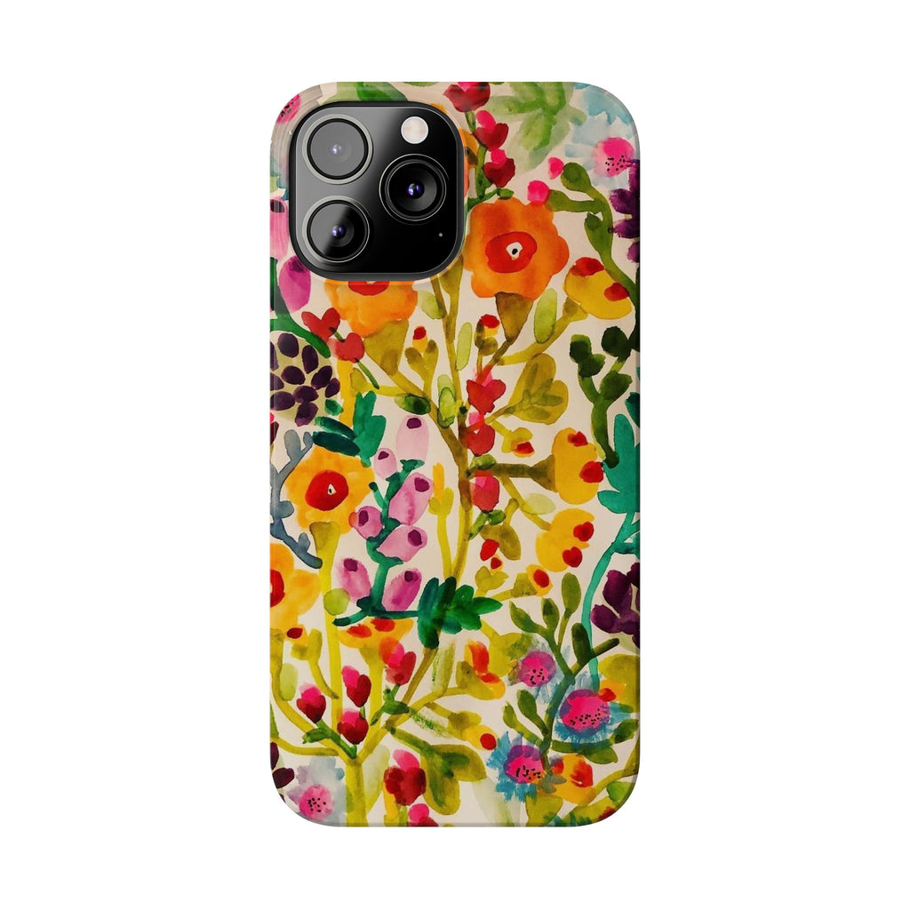 Vibrant Hand-Painted Wildflower Design Case