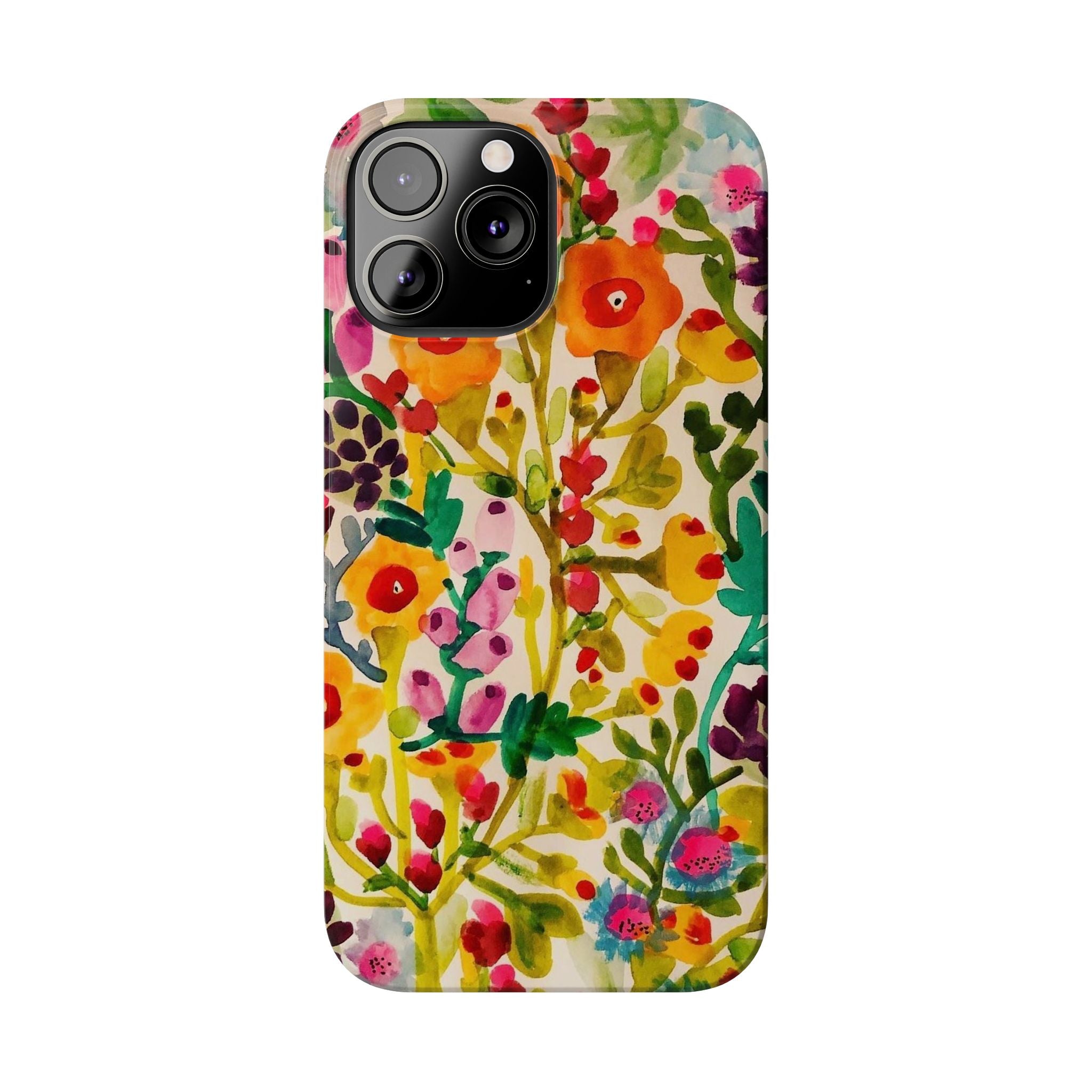 Vibrant Hand-Painted Wildflower Design Case