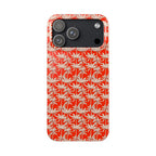 Red Tropical Palm Pattern Case