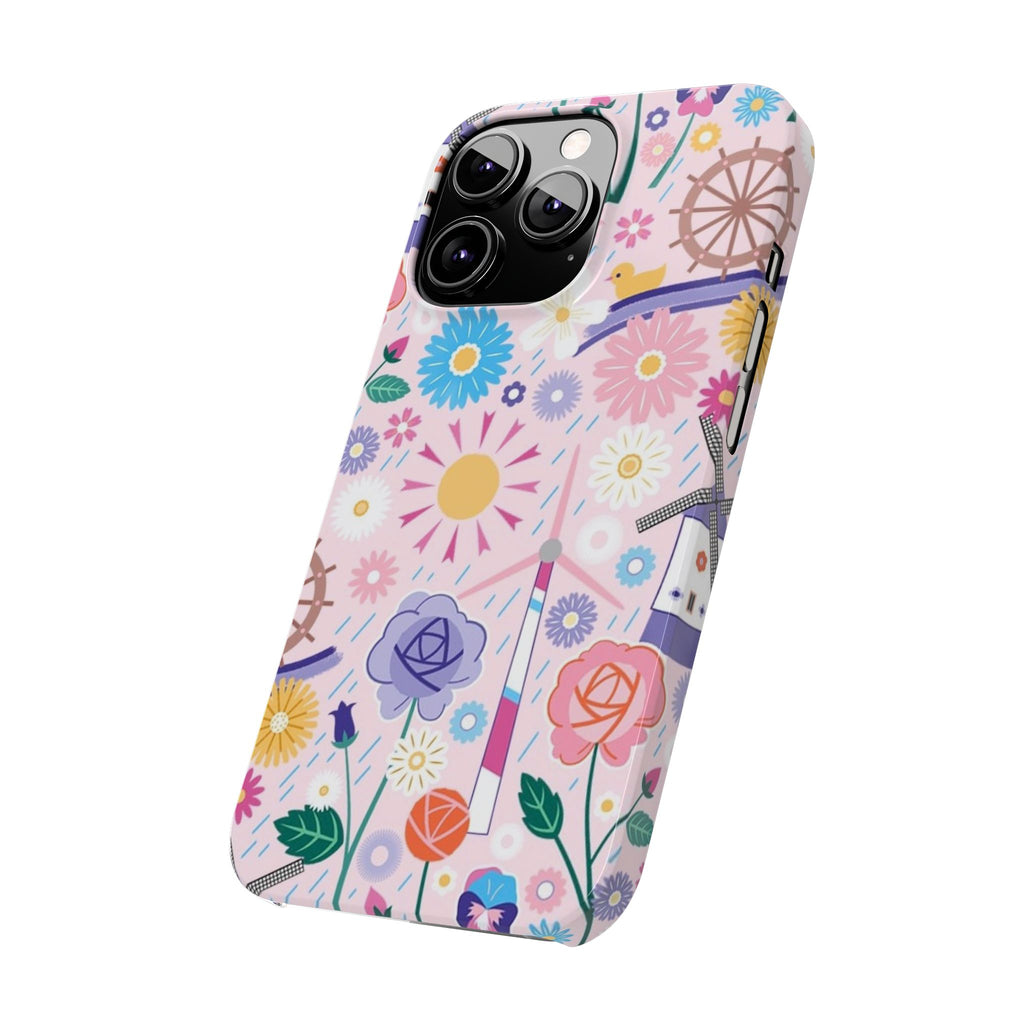 Whimsical Spring Flowers Design Case