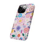 Whimsical Spring Flowers Design Case