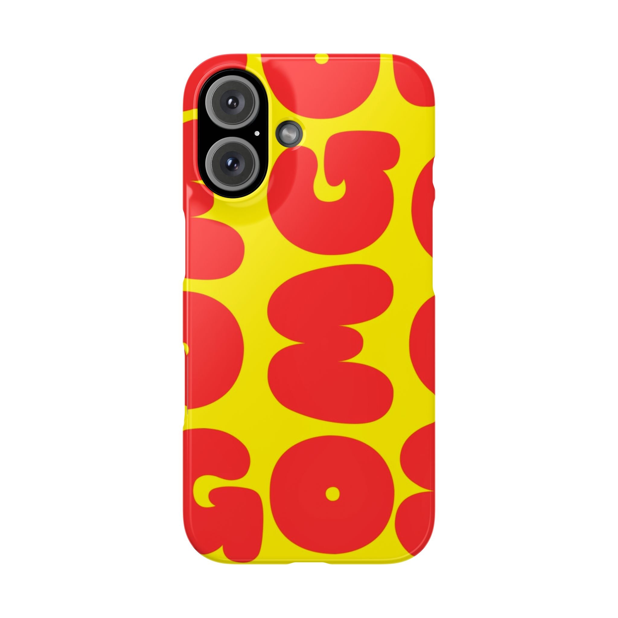 OMG Bubble Pattern, Bold Red & Yellow