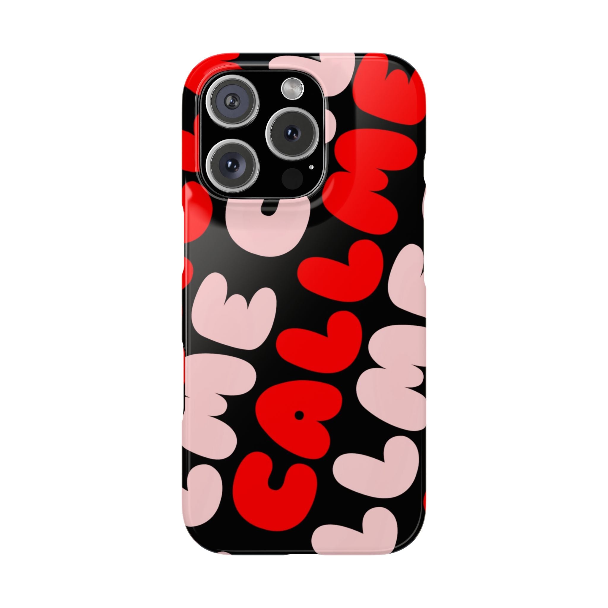 Call Me Pink and Red Phone Case