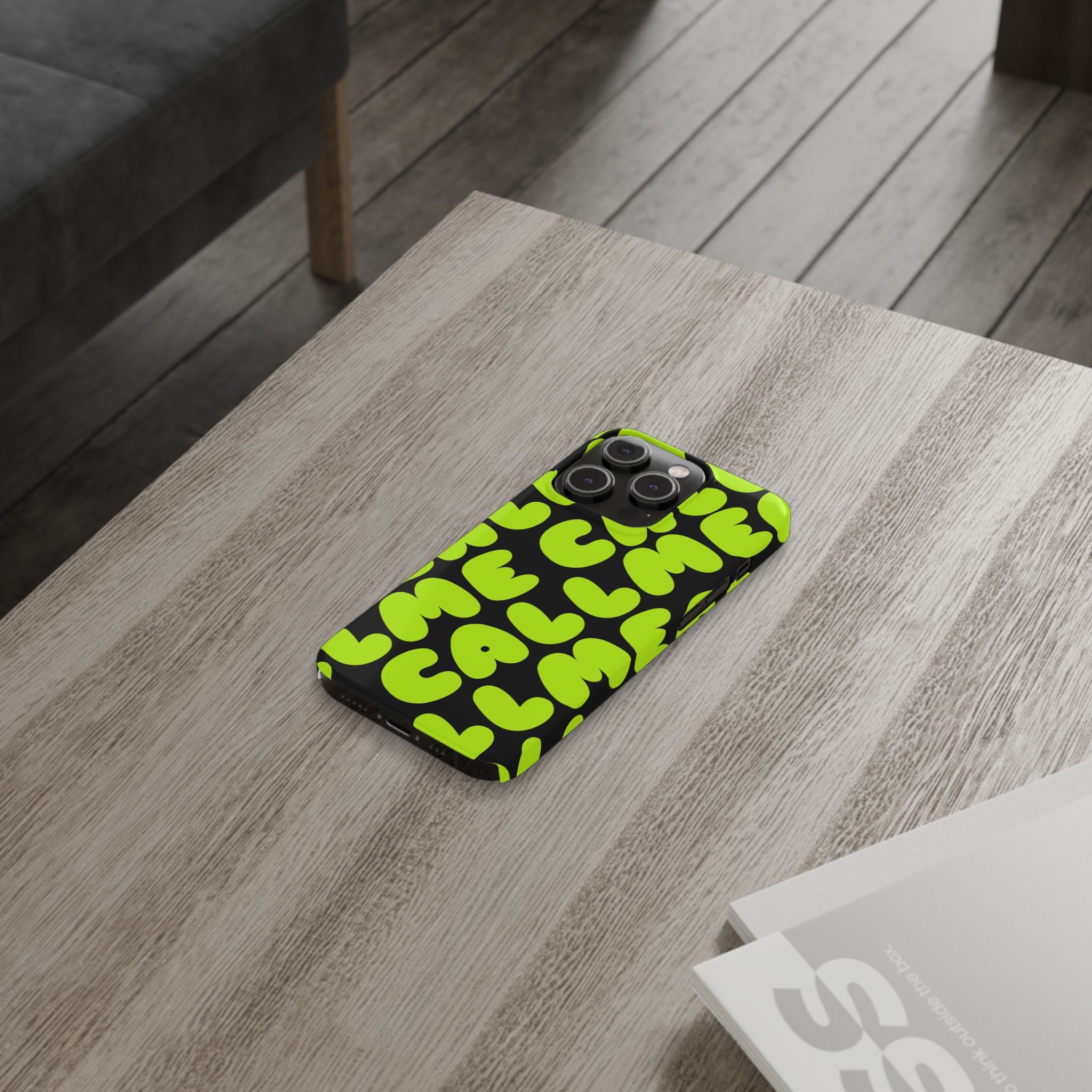 Call Me Neon Green Case