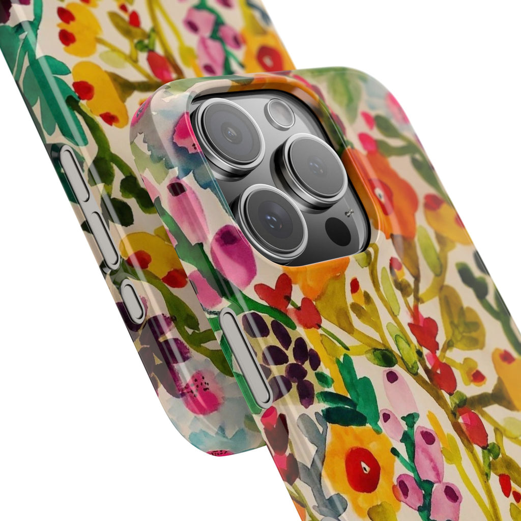 Vibrant Hand-Painted Wildflower Design Case