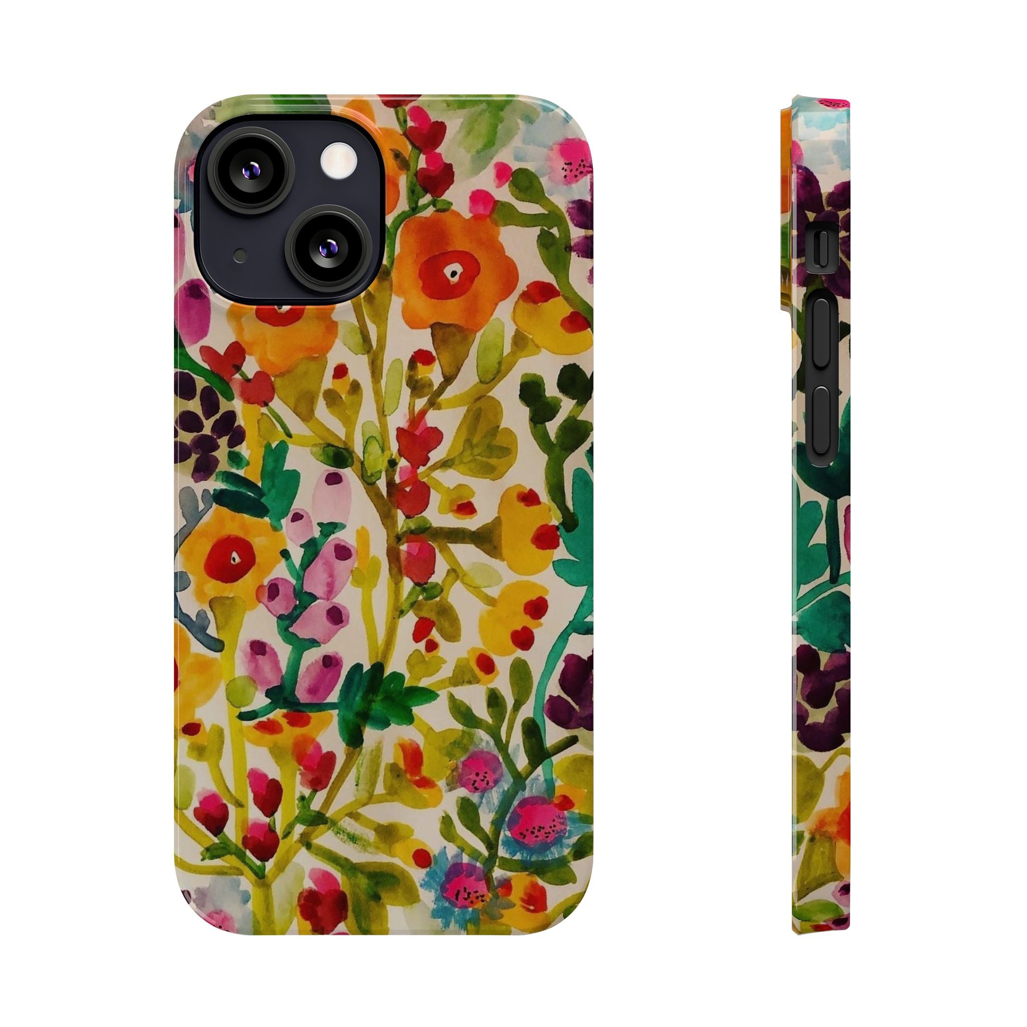 Vibrant Hand-Painted Wildflower Design Case