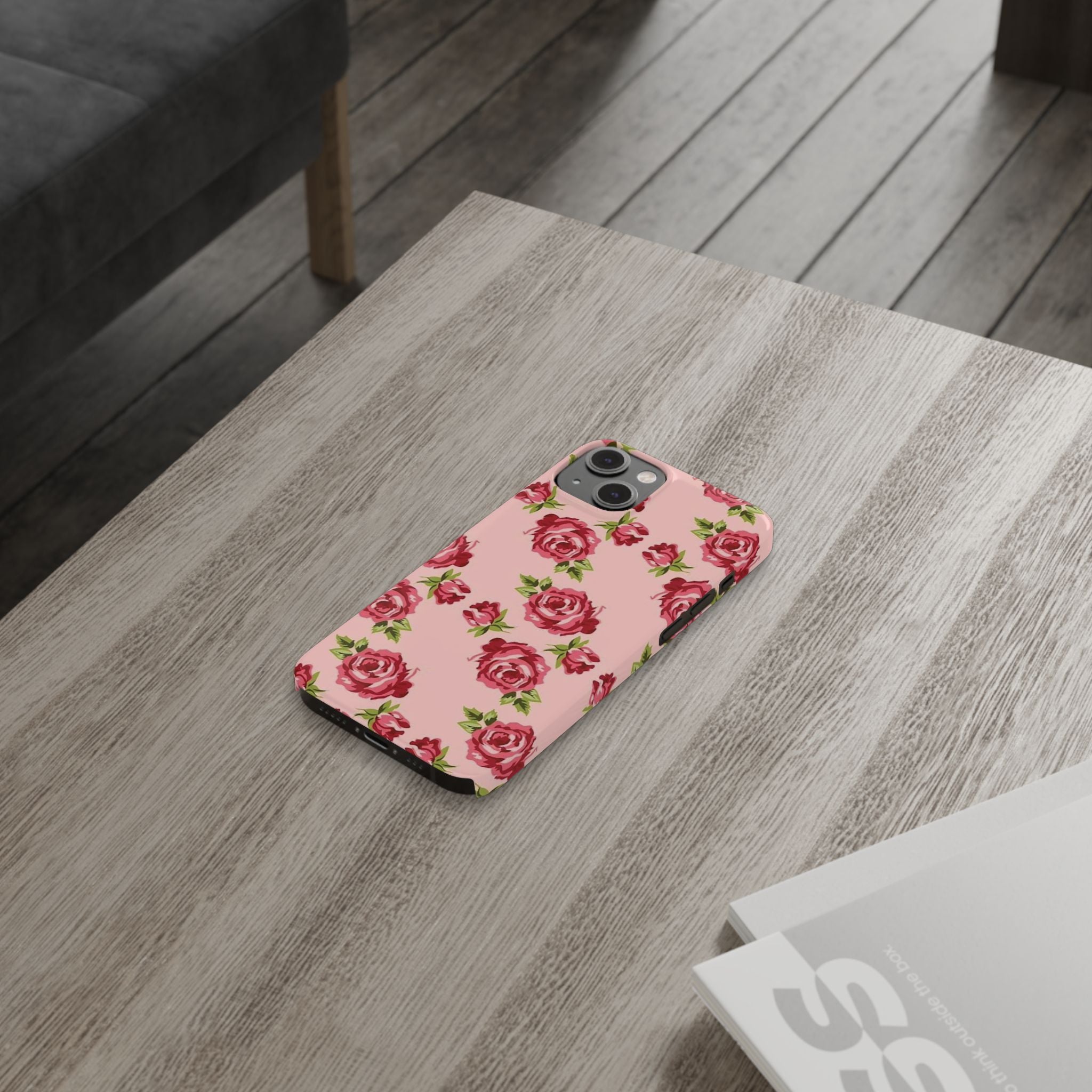 Pink Rose on a Pink Case