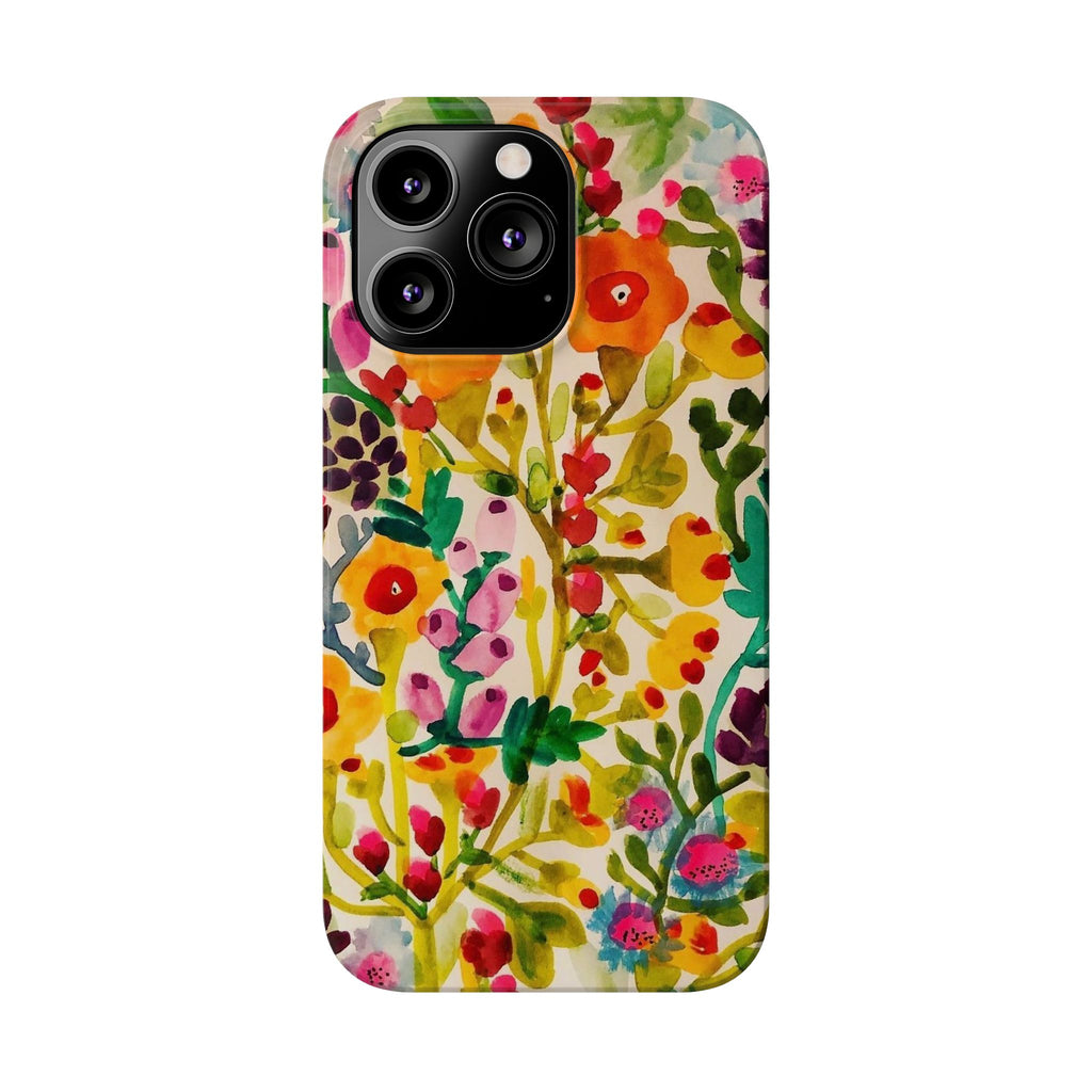 Vibrant Hand-Painted Wildflower Design Case