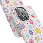 Pastel Birthday Cake & Flowers Case