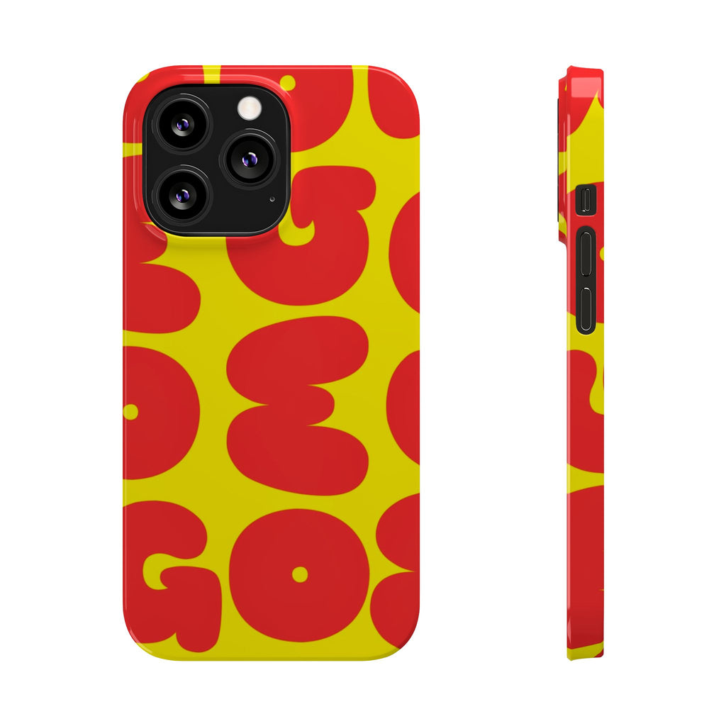 OMG Bubble Pattern, Bold Red & Yellow