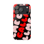 Call Me Pink and Red Phone Case