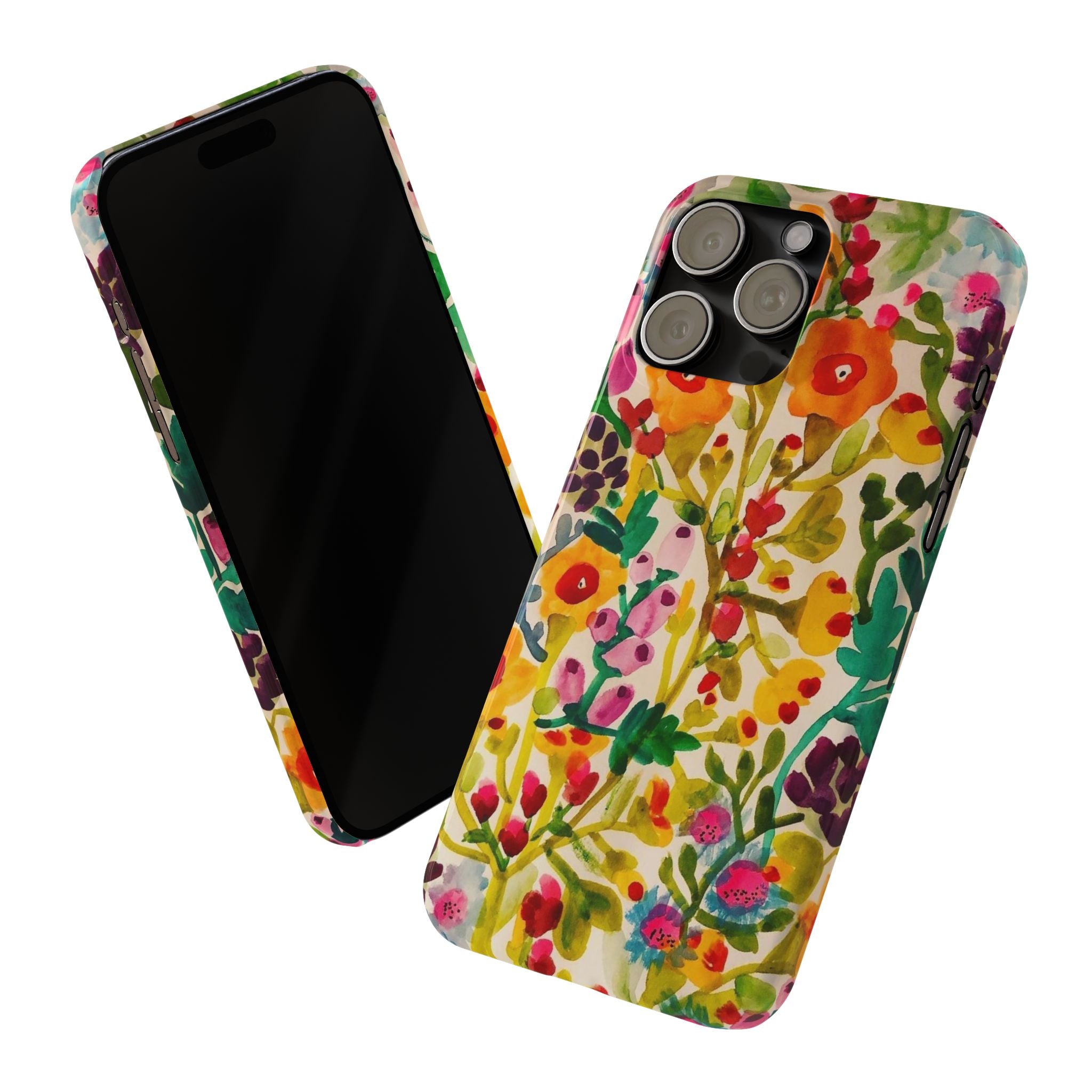 Vibrant Hand-Painted Wildflower Design Case