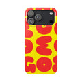OMG Bubble Pattern, Bold Red & Yellow