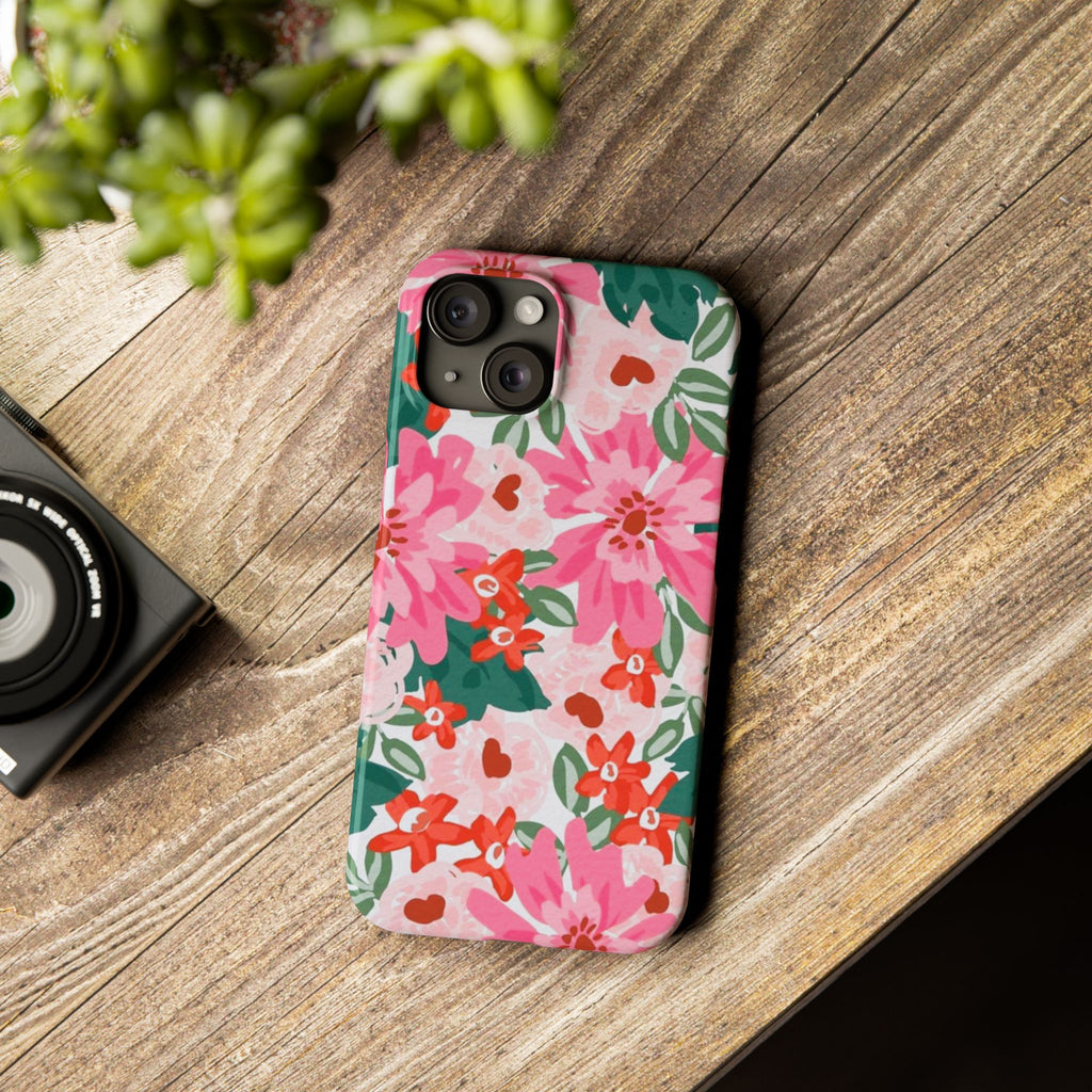 Pink Watercolor Garden Case