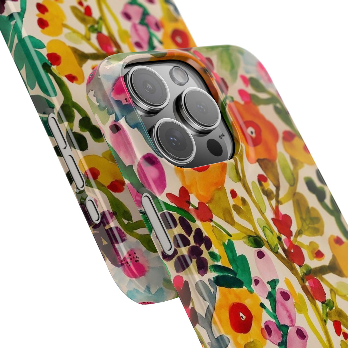 Vibrant Hand-Painted Wildflower Design Case