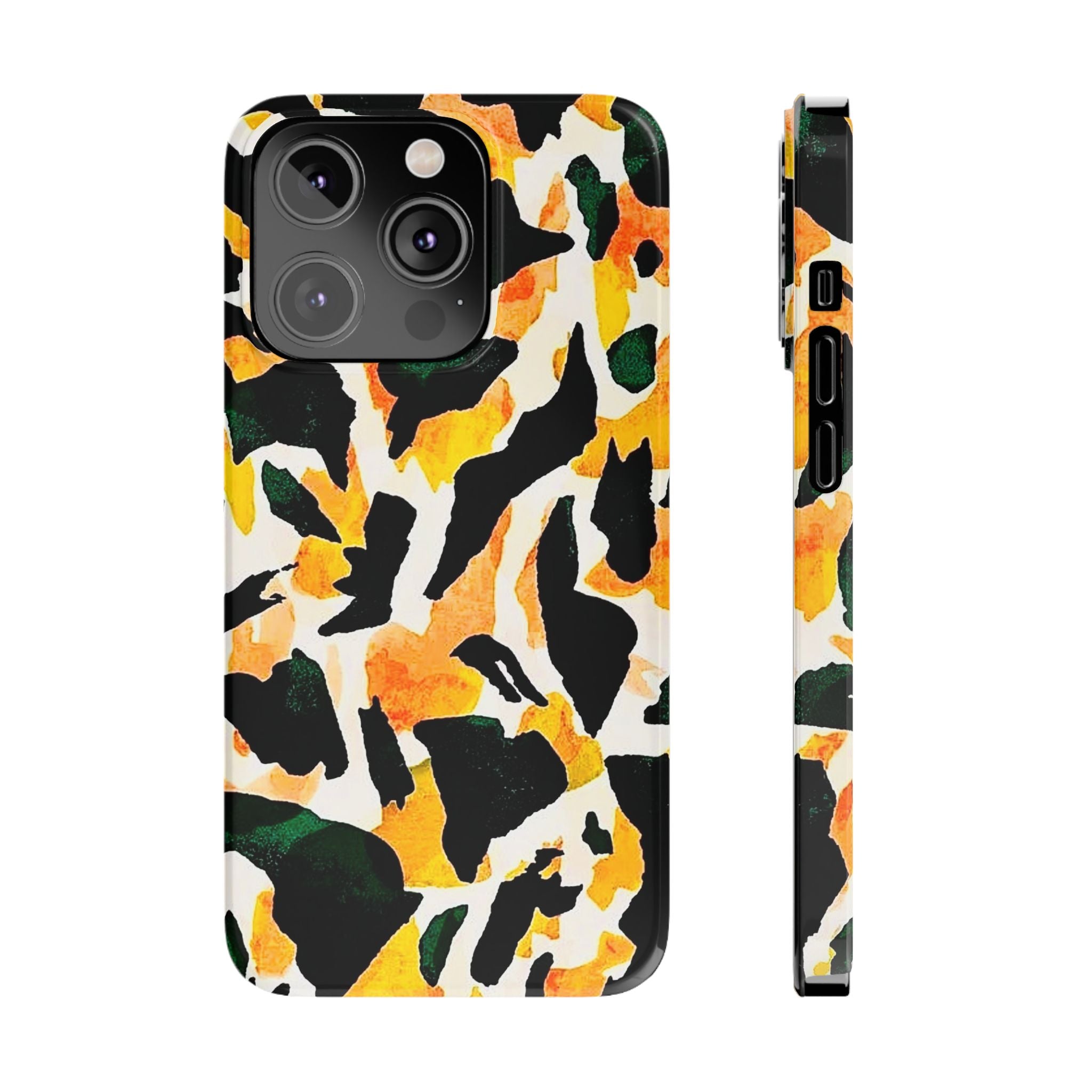 Yellow Green Abstract Case