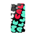 Call Me Turquoise mix Bubble Text Case
