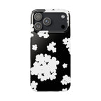 Black & White Abstract Flower Case