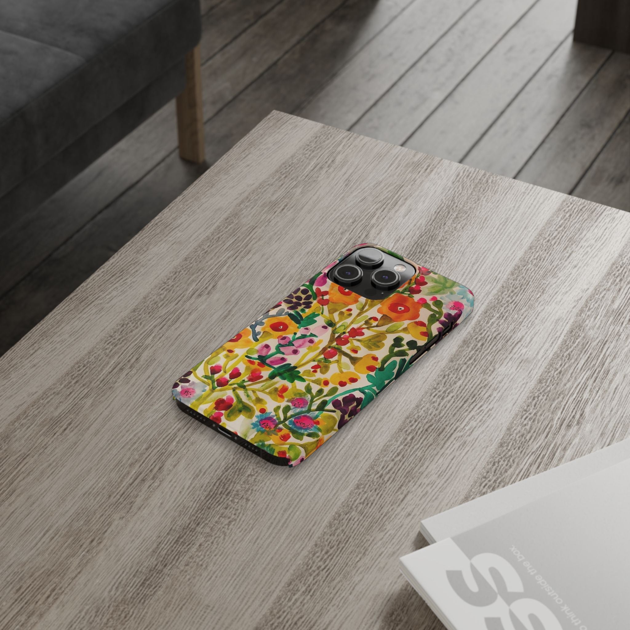 Vibrant Hand-Painted Wildflower Design Case