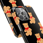 Teddy Bear on Black Case