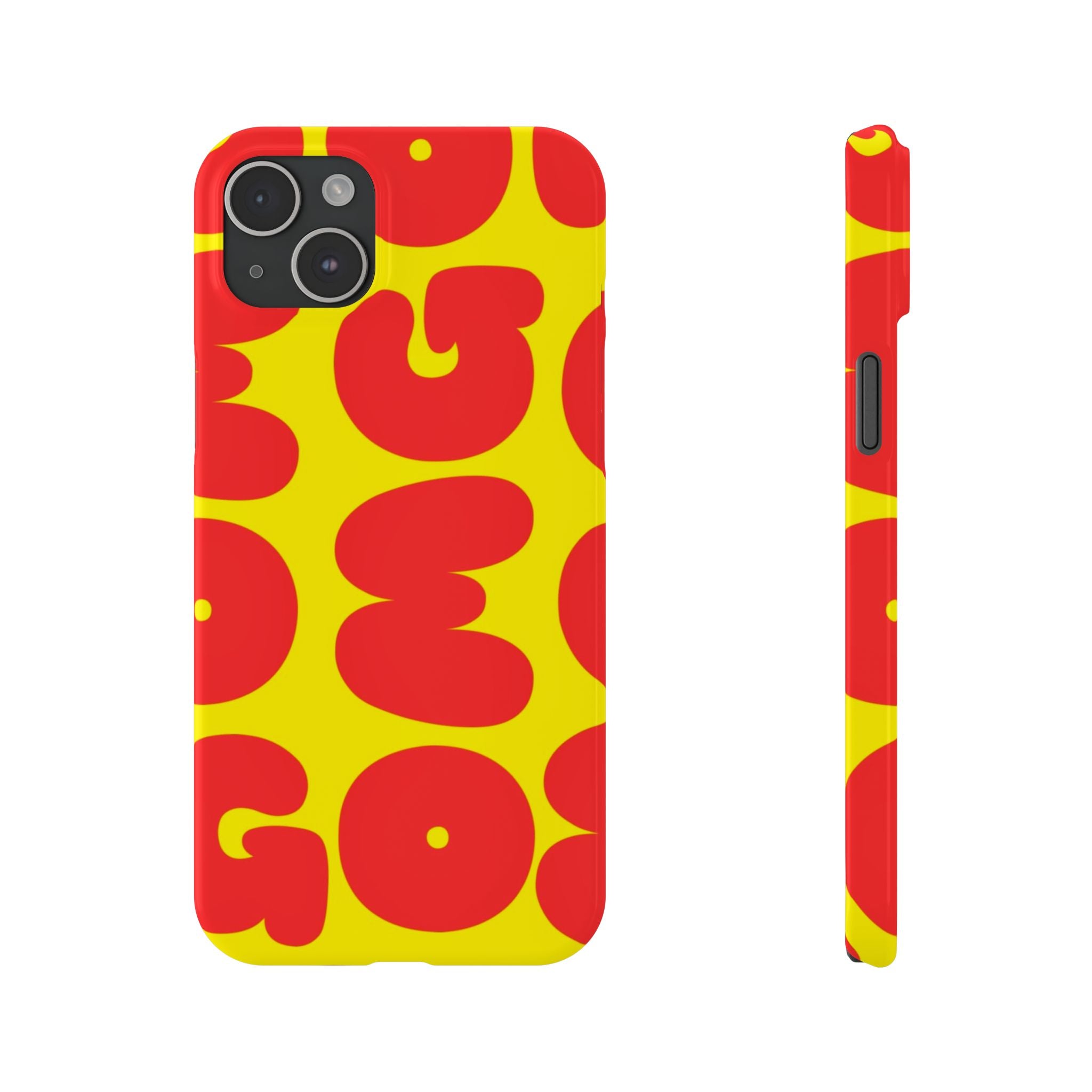 OMG Bubble Pattern, Bold Red & Yellow