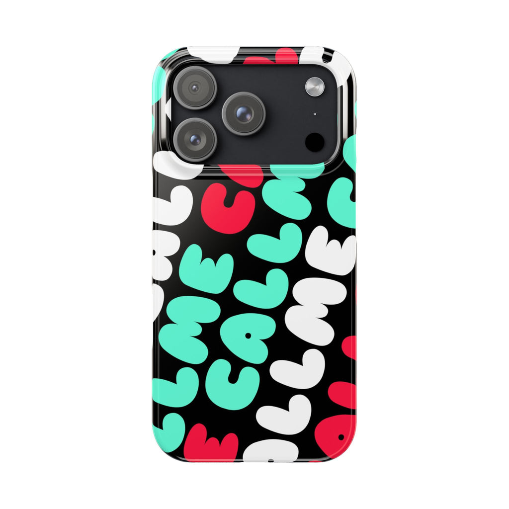 Call Me Turquoise mixed Bold Bubble Text