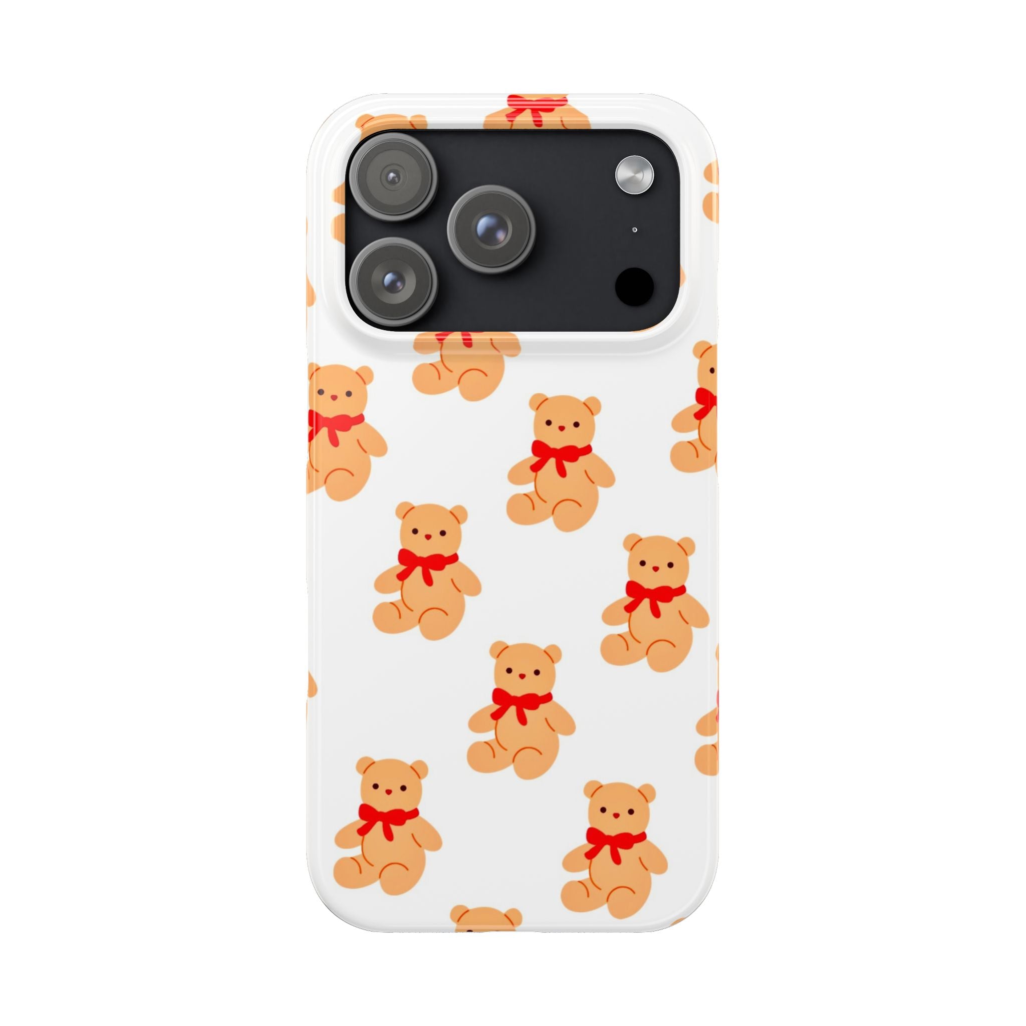 Teddy Bear on White Case