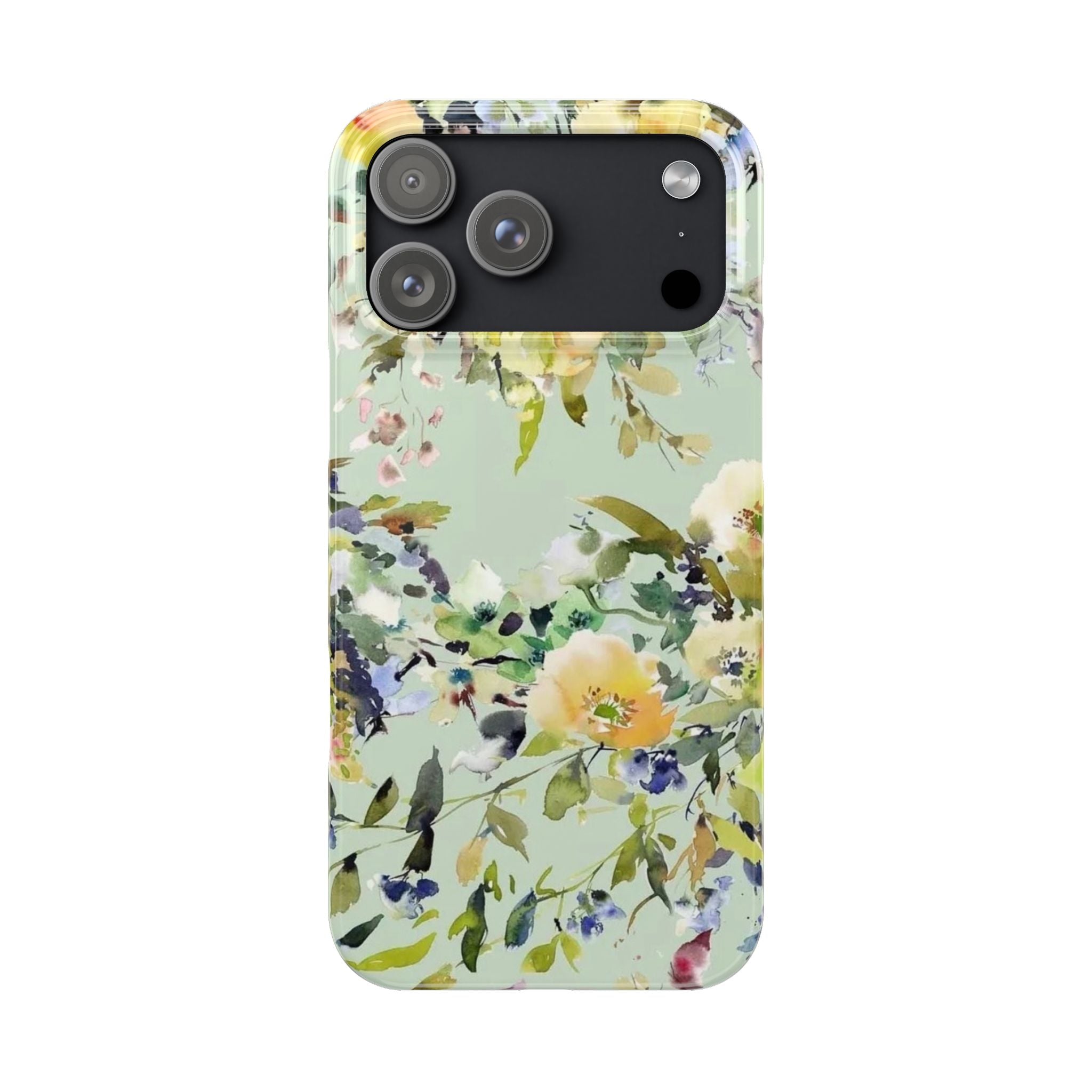 Floral Watercolor Garden Floral Slim Case