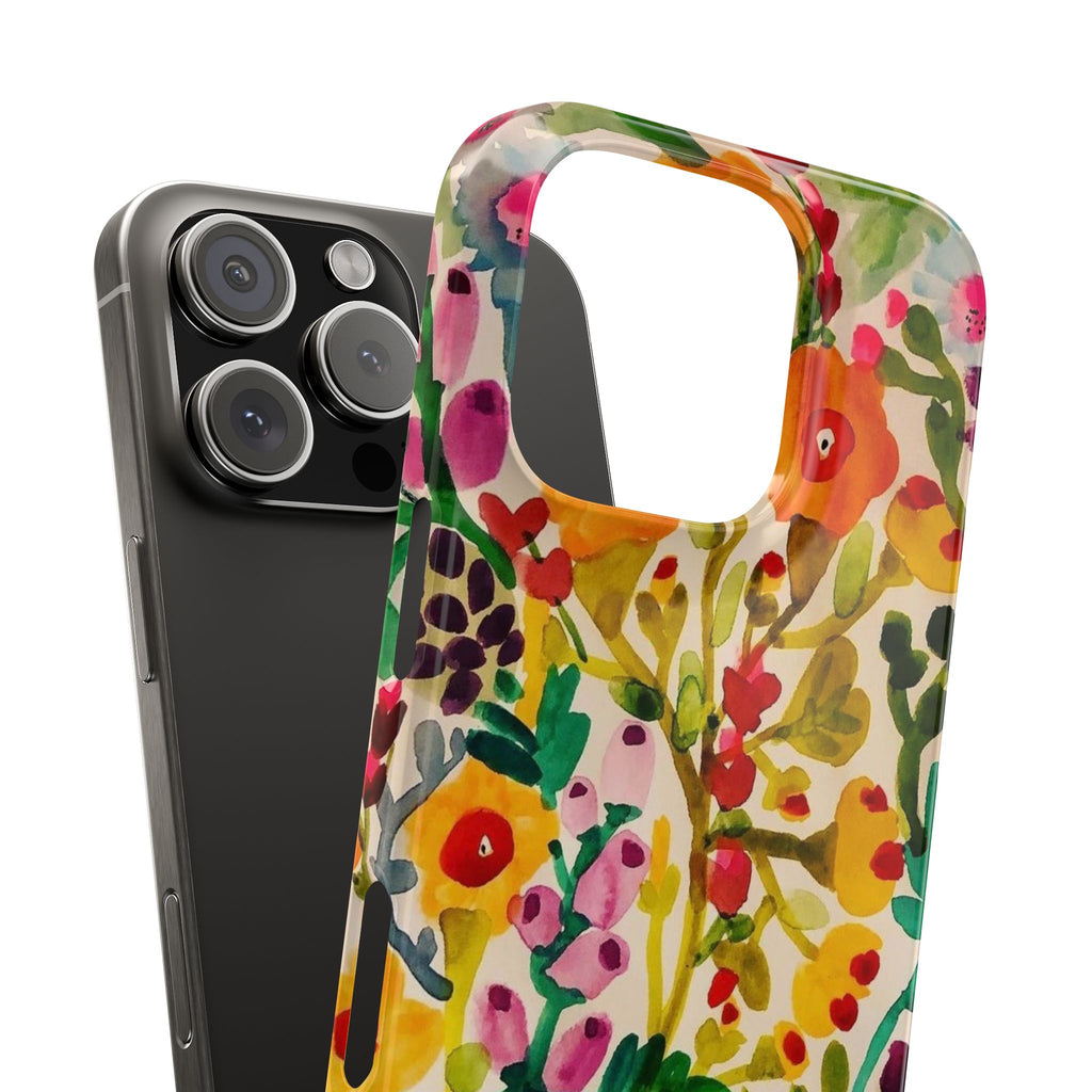 Vibrant Hand-Painted Wildflower Design Case
